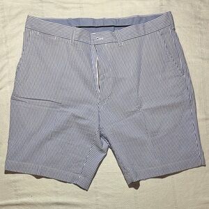 Polo Golf, men, waist 38, Blue Striped seersucker Shorts